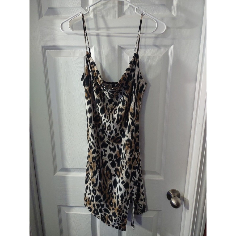 Shelly Dress Size M Multicolor Animal Print Sleeveless Thin